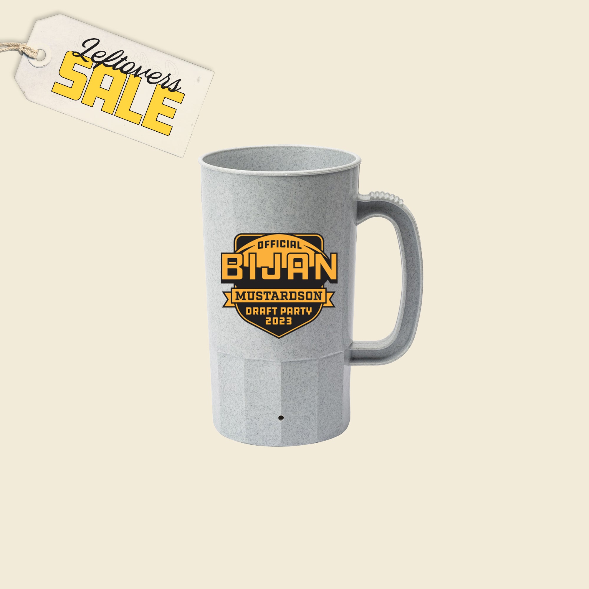 Leftover Draft Party Plastic Stein